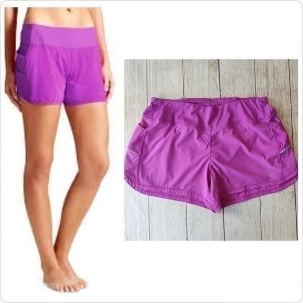 Athleta Vibrant Purple Athletic Shorts XS Workout Pickleball Running